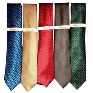 Five (5) Perry Ellis Portfolio Ties, NEW